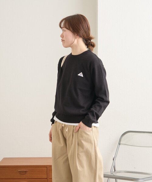 GEVACO（ゲバコ）の「【GEVACO】コットンラウンドネックニット（ニット/セーター・レディース・ブラック/ピンク/ライム・ONE SIZE）」の7枚目の写真