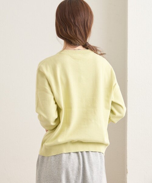 GEVACO（ゲバコ）の「【GEVACO】コットンラウンドネックニット（ニット/セーター・レディース・ブラック/ピンク/ライム・ONE SIZE）」の14枚目の写真