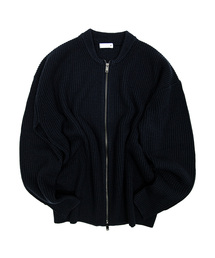 NOTUSUAL（ノットユージュアル）の「ユズアル 2way ニットジップアップ [NAVY]（カーディガン/ボレロ）」