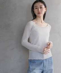 A part by | レースニットプルオーバー(Tシャツ/カットソー)