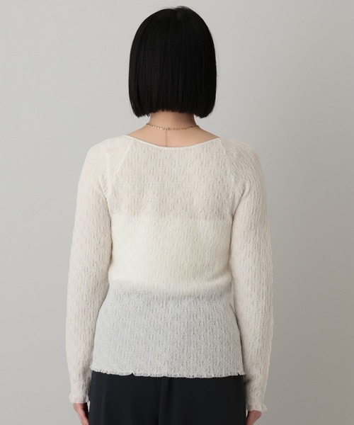 A part by（アパートバイ）の「レースニットプルオーバー（Tシャツ/カットソー・レディース・イエロー系その他2/オフホワイト/ブルー系その他2/ブラック・FREE）」の14枚目の写真