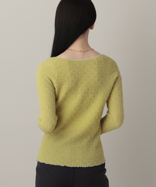 A part by（アパートバイ）の「レースニットプルオーバー（Tシャツ/カットソー・レディース・イエロー系その他2/オフホワイト/ブルー系その他2/ブラック・FREE）」の22枚目の写真