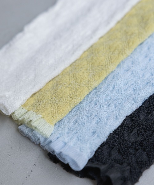 A part by（アパートバイ）の「レースニットプルオーバー（Tシャツ/カットソー・レディース・イエロー系その他2/オフホワイト/ブルー系その他2/ブラック・FREE）」の6枚目の写真