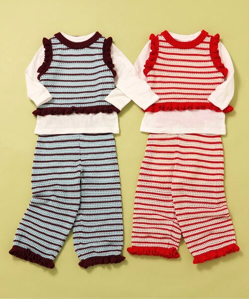 BREEZE(ブリーズ)の「【リンク】サマーニットボトム_ジュニア対応(その他パンツ・キッズ・ブルー/レッド・140/130/80/120/110/100/90)」の8枚目の写真