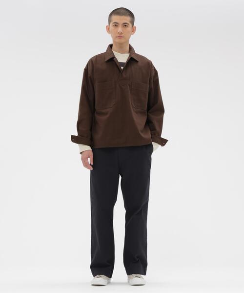 MHL.（エムエイチエル）の「THREE COLOUR BLOCK STRIPE TOP（Tシャツ/カットソー・メンズ・マルチ・LARGE/MEDIUM）」の3枚目の写真