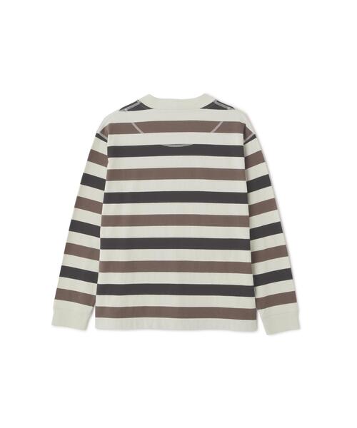 MHL.（エムエイチエル）の「THREE COLOUR BLOCK STRIPE TOP（Tシャツ/カットソー・メンズ・マルチ・LARGE/MEDIUM）」の6枚目の写真