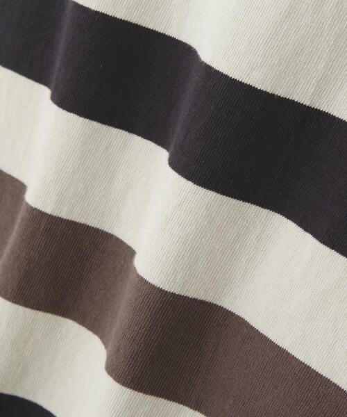MHL.（エムエイチエル）の「THREE COLOUR BLOCK STRIPE TOP（Tシャツ/カットソー・メンズ・マルチ・LARGE/MEDIUM）」の7枚目の写真