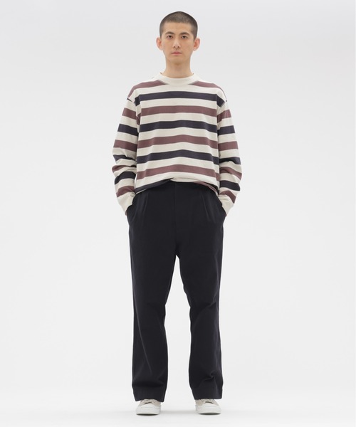 MHL.（エムエイチエル）の「THREE COLOUR BLOCK STRIPE TOP（Tシャツ/カットソー・メンズ・マルチ・LARGE）」の3枚目の写真