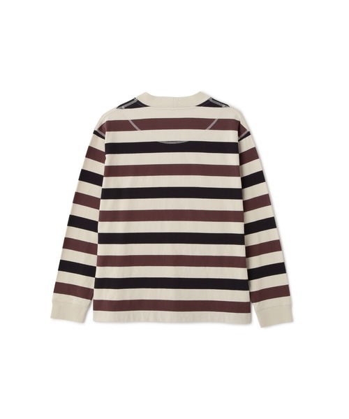 MHL.（エムエイチエル）の「THREE COLOUR BLOCK STRIPE TOP（Tシャツ/カットソー・メンズ・マルチ・LARGE）」の6枚目の写真