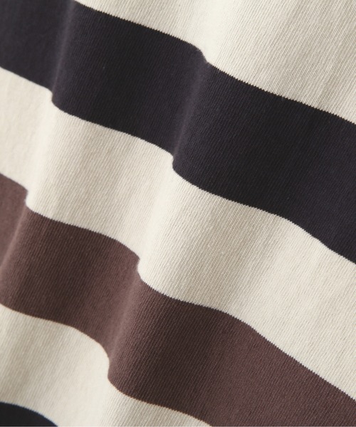 MHL.（エムエイチエル）の「THREE COLOUR BLOCK STRIPE TOP（Tシャツ/カットソー・メンズ・マルチ・LARGE）」の7枚目の写真