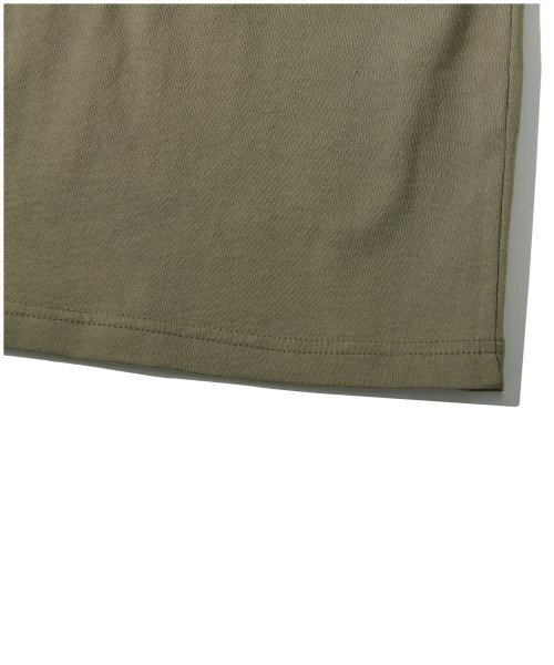 ATTENTIONROW(アテンションロー)の「22SS07AT029ショルダーパイピングレギュラーオーバーフィット半袖(カーキブラウン)(Tシャツ/カットソー・メンズ・その他・1/2)」の3枚目の写真