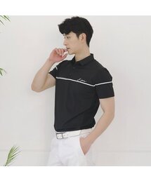 J.JANE（ジェイジェーン）の「メンズラインTシャツ（ブラック）（ポロシャツ）」