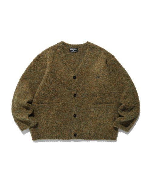 NICE GHOST CLUB(ナイスゴーストクラブ)の「BOUCLE 3STARS LOGO CARDIGAN_BROWN(NG2DFUK684A)(カーディガン/ボレロ・レディース・ブラウン・S/M)」の1枚目の写真