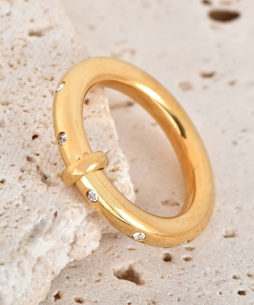 blackdia ocean（ブラックダイヤオーシャン）の「blackdia ocean アクセント サークルリング（リング・レディース・ゴールド・12号/14号/16号）」の4枚目の写真