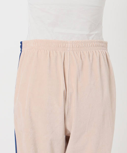 AMERICANA(アメリカーナ)の「【AMERICANA/アメリカーナ】別注side line velour Pants(その他パンツ・レディース・ネイビー/アイボリー・38/36)」の3枚目の写真