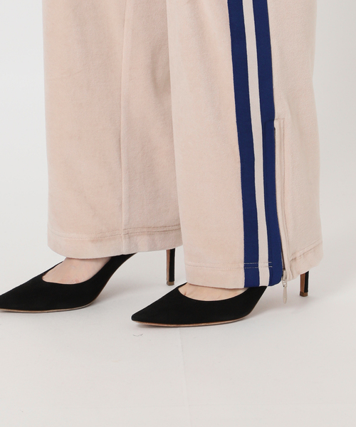 AMERICANA(アメリカーナ)の「【AMERICANA/アメリカーナ】別注side line velour Pants(その他パンツ・レディース・ネイビー/アイボリー・38/36)」の5枚目の写真