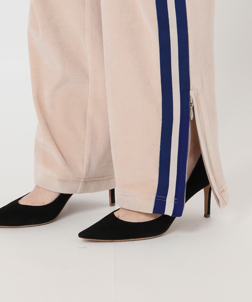 AMERICANA(アメリカーナ)の「【AMERICANA/アメリカーナ】別注side line velour Pants(その他パンツ・レディース・ネイビー/アイボリー・38/36)」の6枚目の写真