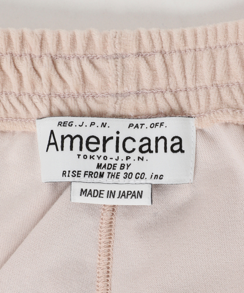 AMERICANA(アメリカーナ)の「【AMERICANA/アメリカーナ】別注side line velour Pants(その他パンツ・レディース・ネイビー/アイボリー・38/36)」の9枚目の写真