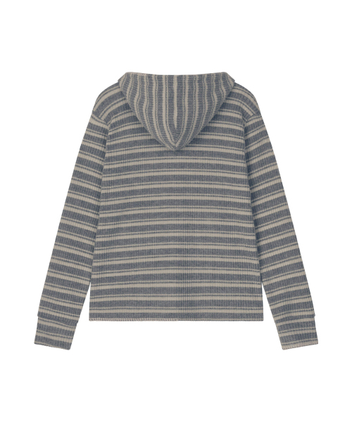 NOSCOULEURS（ノクルールズ）の「UL KNIT ZIP HOODIE 02 LIGHT GREY（パーカー・メンズ・その他・1/2）」の2枚目の写真