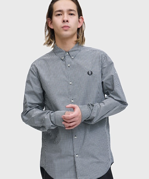 FRED PERRY マイクロギンガムシアサッカーシャツ FRED PERRY（フレッドペリー）の「Micro Gingham Seersucker Shirt