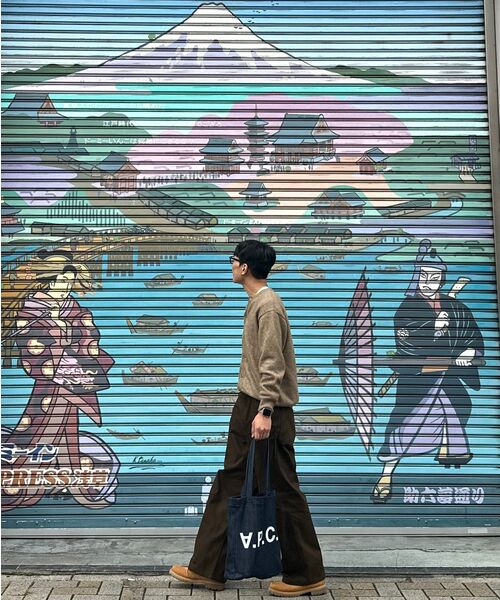DECOROSO（デコローゾ）の「コンフォートラウンドネックカーディガン [ベージュブラウン]（カーディガン/ボレロ・メンズ・その他・02/01）」の7枚目の写真