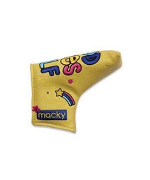 MACKY（マッキー）の「グッドバイブ イラストパターカバー マスタード（ゴルフグッズ）」