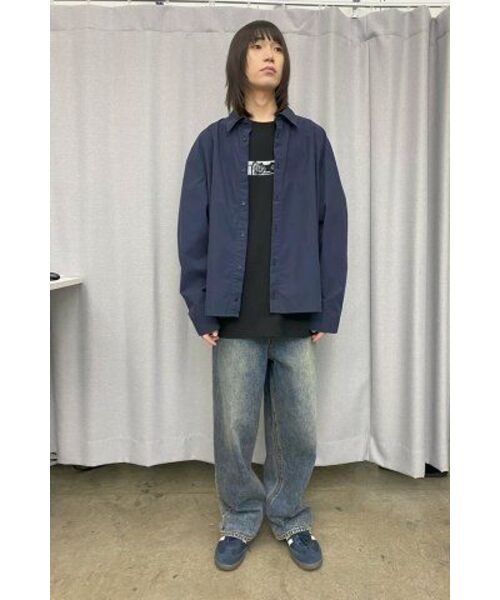 eastserviceshop（イーストサービスショップ）の「Crease Washing Denim Pants - Indigo（デニムパンツ・レディース・その他・46/48/50）」の11枚目の写真