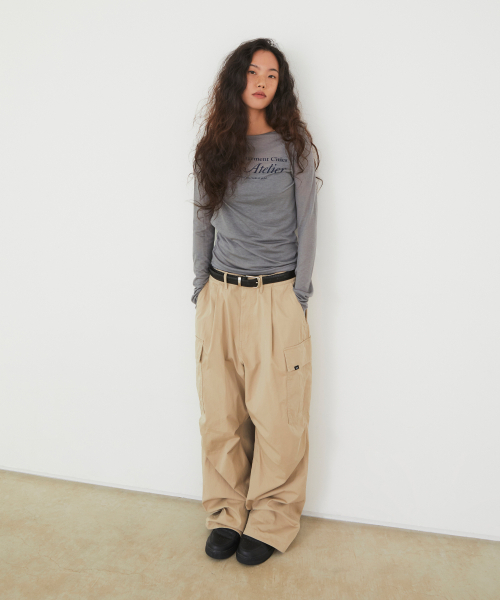 LMCの「WM LMC ATELIER SHEER LONG SLV TEE black（Tシャツ/カットソー・レディース・その他・S/M）」の2枚目の写真