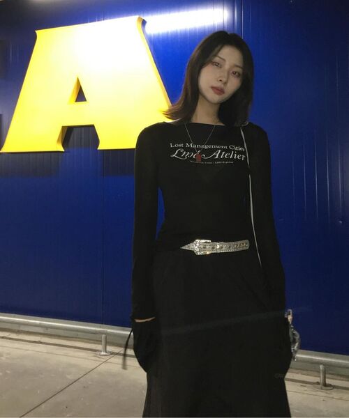 LMCの「WM LMC ATELIER SHEER LONG SLV TEE black（Tシャツ/カットソー・レディース・その他・S/M）」の10枚目の写真