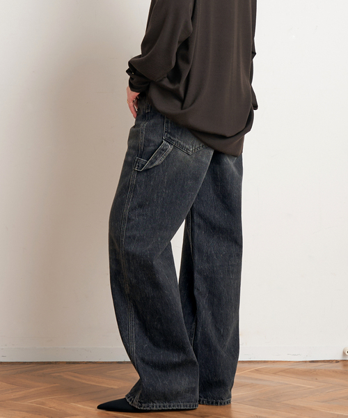 AP STUDIO(エーピーストゥディオ)の「【HAIKURE/ハイクル】別注WINONA AUTHENTIC BLACKWASH(デニムパンツ・レディース・ブラック系その他・25/24/27/26)」の2枚目の写真