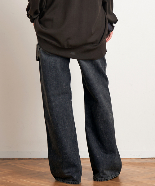 AP STUDIO(エーピーストゥディオ)の「【HAIKURE/ハイクル】別注WINONA AUTHENTIC BLACKWASH(デニムパンツ・レディース・ブラック系その他・25/24/27/26)」の3枚目の写真