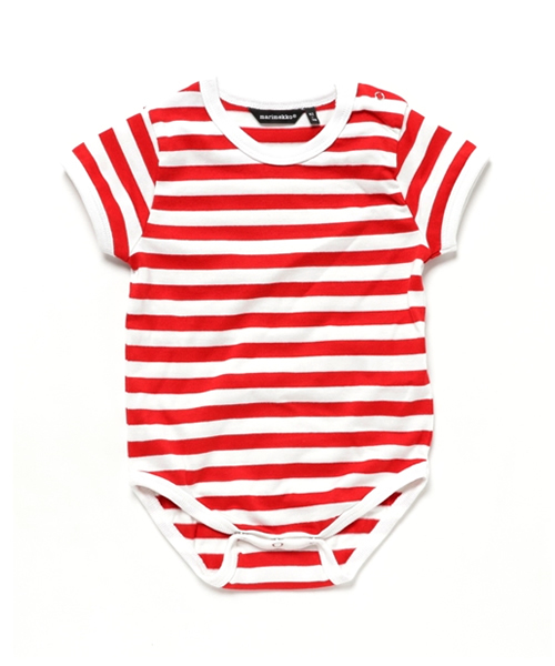 marimekko(マリメッコ)の「Tasaraita / Vaude(ロンパース・キッズ・ネイビー/ブラック/ブルー/レッド・68/74/62/80)」の4枚目の写真