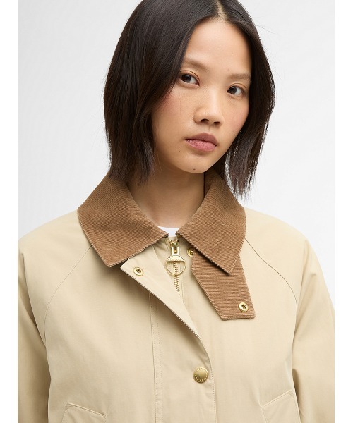 Barbour(バブアー)の「【GLYNIS/グリニス】 ピーチスキン カジュアルジャケット(レディース)(ブルゾン・レディース・カーキ/オリーブ/ブラウン・6/8/10)」の14枚目の写真