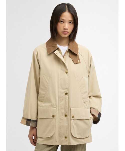 Barbour(バブアー)の「【GLYNIS/グリニス】 ピーチスキン カジュアルジャケット(レディース)(ブルゾン・レディース・カーキ/オリーブ/ブラウン・6/8/10)」の12枚目の写真