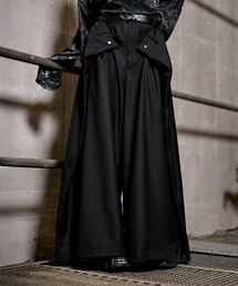 ERAR（エラー）の「【ERAR】【セットアップ対応】ダブルサイズアジャストフロントワイドスラックスパンツ（スラックス）」