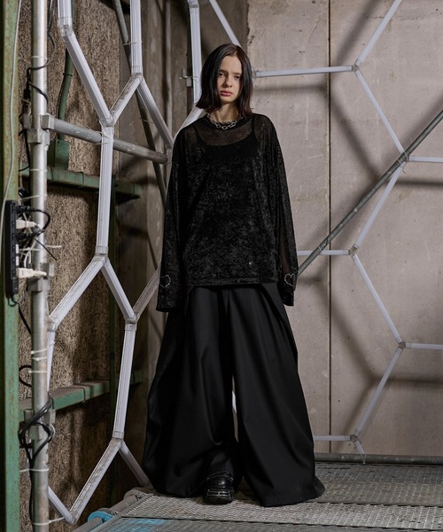 ERAR（エラー）の「【ERAR】【セットアップ対応】ダブルサイズアジャストフロントワイドスラックスパンツ（スラックス・メンズ・ブラック・S/M/L/XL）」の16枚目の写真