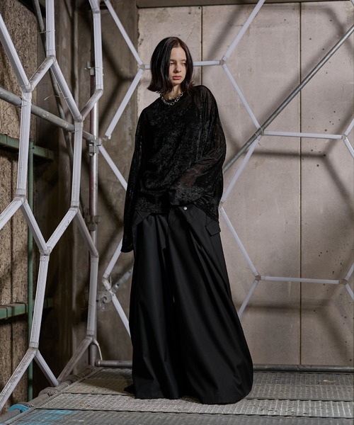 ERAR（エラー）の「【ERAR】【セットアップ対応】ダブルサイズアジャストフロントワイドスラックスパンツ（スラックス・メンズ・ブラック・S/M/L/XL）」の17枚目の写真