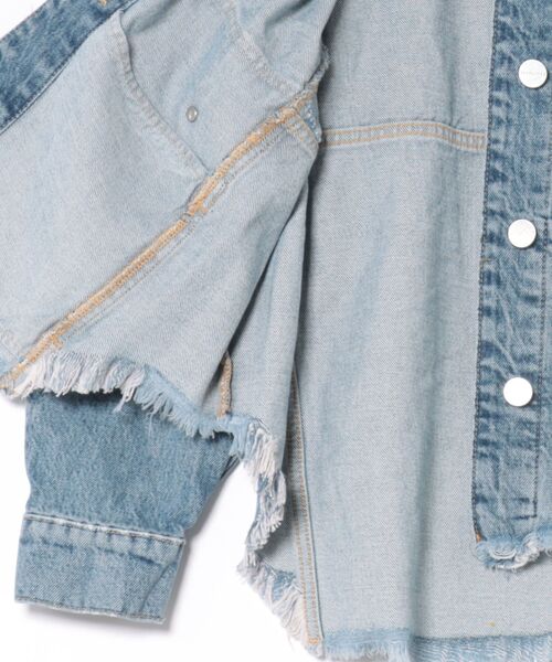 ALLSAINTS(オールセインツ)の「HETTIE OVERSIZED STUD SHACKET | HETTIE オーバーサイズ スタッド シャケット(シャツ/ブラウス・レディース・インディゴブルー・XS/S/M)」の8枚目の写真