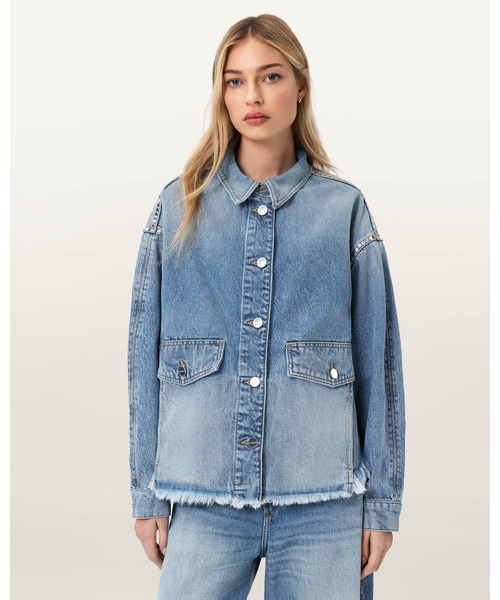 HETTIE OVERSIZED STUD SHACKET | HETTIE オーバーサイズ スタッド
