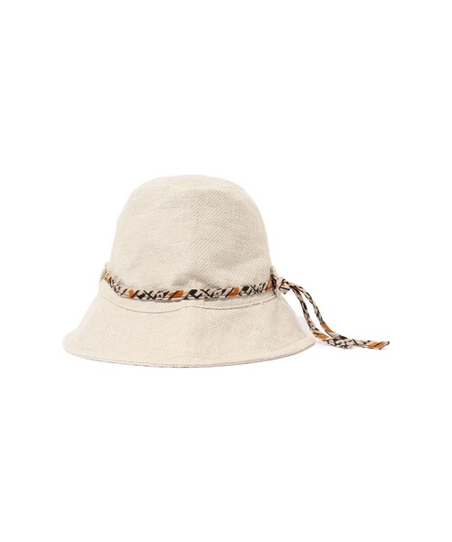 BEAMS PLUS(ビームスプラス)の「Travel Hat Linen COTTON(ハット・メンズ・オフホワイト/グレー/ネイビー・ONE SIZE)」の5枚目の写真