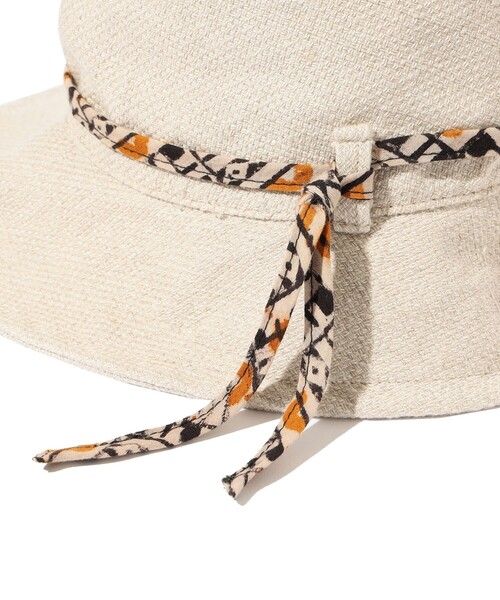 BEAMS PLUS(ビームスプラス)の「Travel Hat Linen COTTON(ハット・メンズ・オフホワイト/グレー/ネイビー・ONE SIZE)」の6枚目の写真