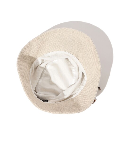 BEAMS PLUS(ビームスプラス)の「Travel Hat Linen COTTON(ハット・メンズ・オフホワイト/グレー/ネイビー・ONE SIZE)」の7枚目の写真