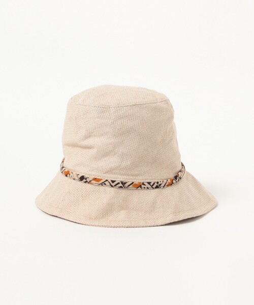 BEAMS PLUS(ビームスプラス)の「Travel Hat Linen COTTON(ハット・メンズ・オフホワイト/グレー/ネイビー・ONE SIZE)」の9枚目の写真