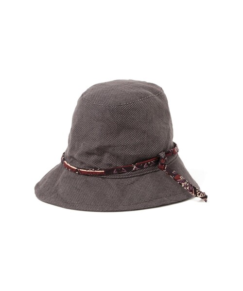 BEAMS PLUS(ビームスプラス)の「Travel Hat Linen COTTON(ハット・メンズ・オフホワイト/グレー/ネイビー・ONE SIZE)」の10枚目の写真