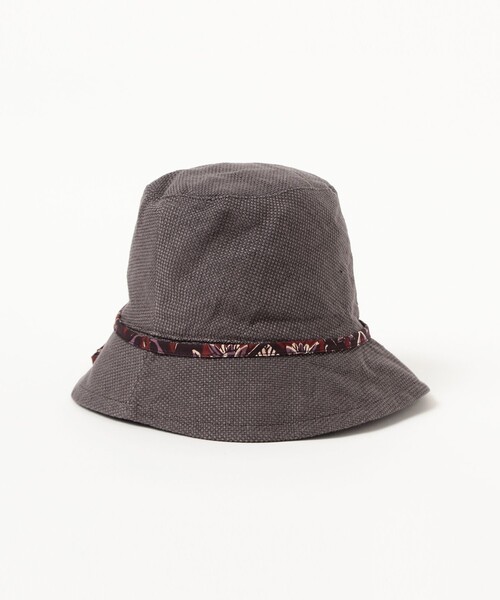 BEAMS PLUS(ビームスプラス)の「Travel Hat Linen COTTON(ハット・メンズ・オフホワイト/グレー/ネイビー・ONE SIZE)」の11枚目の写真