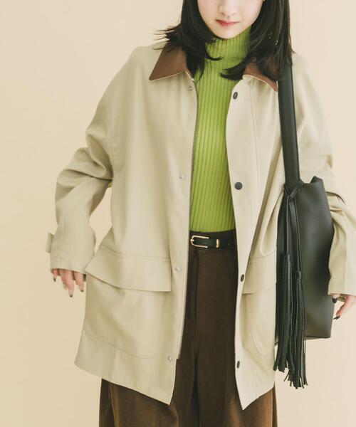 ITEMS URBANRESEARCH(アイテムズ アーバンリサーチ)の「襟配色 ハンティングジャケット(その他アウター・メンズ・ベージュ/チャコールグレー/カーキ・MEDIUM/LARGE)」の2枚目の写真