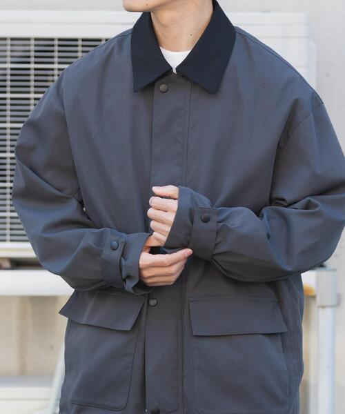 ITEMS URBANRESEARCH(アイテムズ アーバンリサーチ)の「襟配色 ハンティングジャケット(その他アウター・メンズ・ベージュ/チャコールグレー/カーキ・MEDIUM/LARGE)」の6枚目の写真