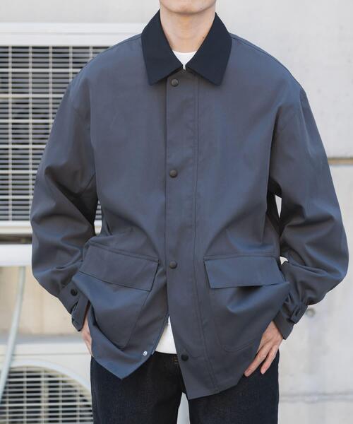 ITEMS URBANRESEARCH(アイテムズ アーバンリサーチ)の「襟配色 ハンティングジャケット(その他アウター・メンズ・ベージュ/チャコールグレー/カーキ・MEDIUM/LARGE)」の7枚目の写真