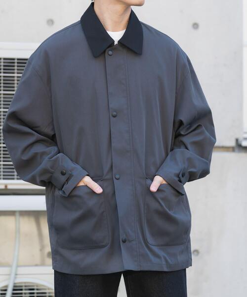 ITEMS URBANRESEARCH(アイテムズ アーバンリサーチ)の「襟配色 ハンティングジャケット(その他アウター・メンズ・ベージュ/チャコールグレー/カーキ・MEDIUM/LARGE)」の8枚目の写真