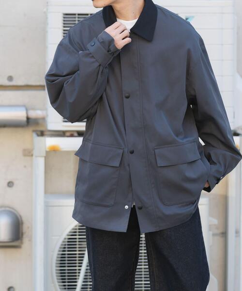 ITEMS URBANRESEARCH(アイテムズ アーバンリサーチ)の「襟配色 ハンティングジャケット(その他アウター・メンズ・ベージュ/チャコールグレー/カーキ・MEDIUM/LARGE)」の9枚目の写真